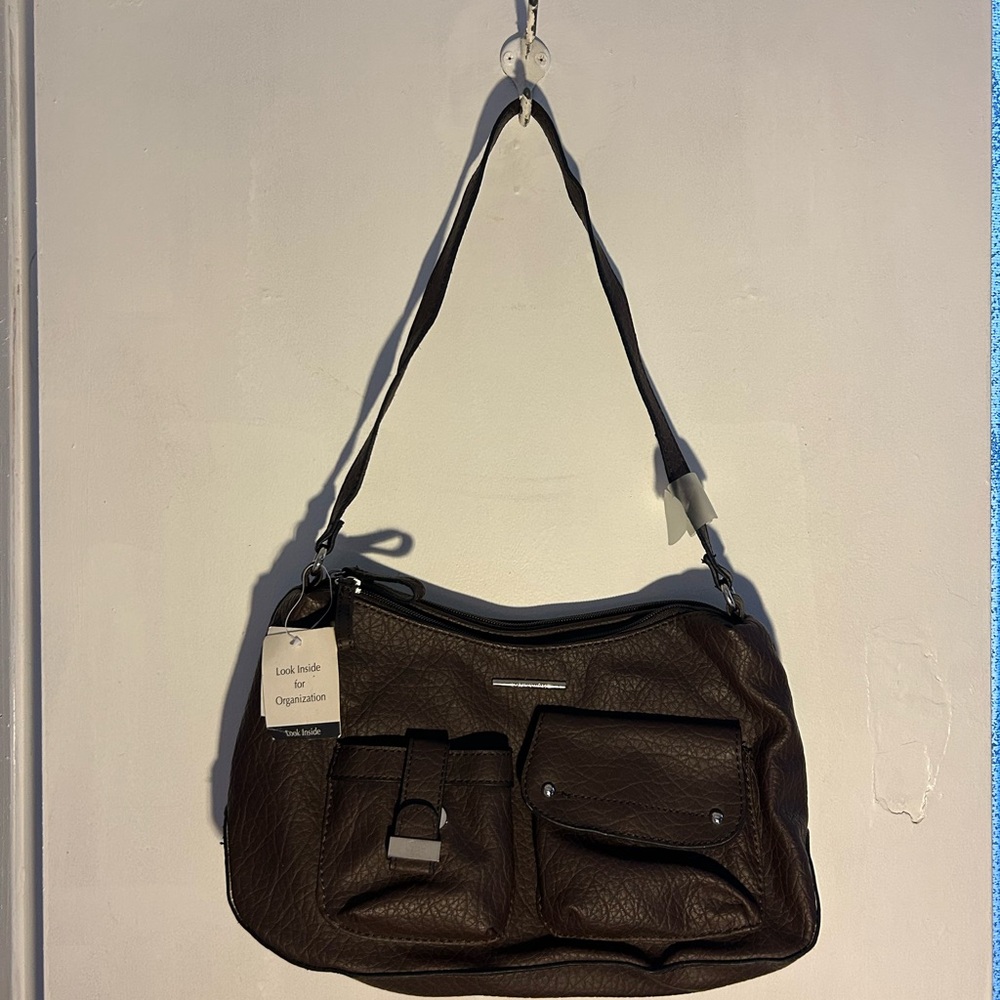 Elegant Brown Shoulder Bag Jaclyn Smith
